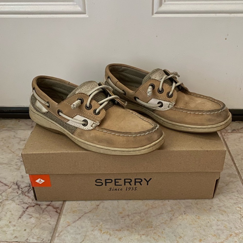 Sperry Rosefish Natural Shoes Women’s Size 6.5